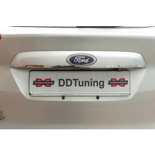 Carmos stainless steel trim above license plate photo 1