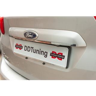 Carmos stainless steel trim above license plate photo 4