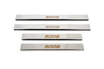 Peugeot 5008 2016-2023 Carmos Door Sill Protectors (4 pcs, Stainless Steel) photo 1