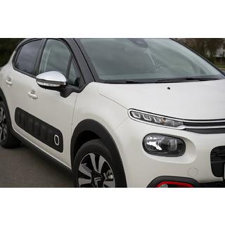 Mirror Covers (2 pcs, Stainless Steel) Citroen C-3 2016-2023 photo 1