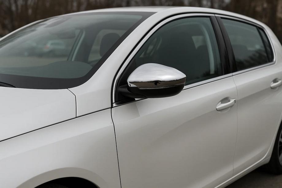 Peugeot 308 2014-2021 Mirror Covers (2 pcs, Stainless Steel) Image