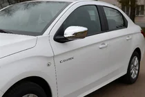 Citroen C-Elysee 2013-2022 Mirror Covers (2 pcs, Stainless Steel) photo 1