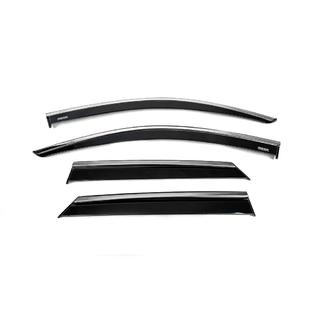 Window Deflectors with Chrome Trim (4 pcs, Niken) photo 1
