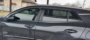 Kia Sportage 2021- Window wind deflectors with chrome trim Niken (for SWB, 4 pcs) photo 5