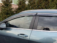 Kia Sportage 2021- Window wind deflectors with chrome trim Niken (for SWB, 4 pcs) photo 1