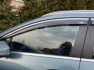 Kia Sportage 2021- Window wind deflectors with chrome trim Niken (for SWB, 4 pcs) photo 2