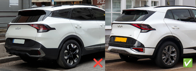 Kia Sportage 2021- Window wind deflectors with chrome trim Niken (for SWB, 4 pcs) photo 9
