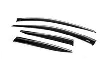 Kia Sportage 2021- Window wind deflectors with chrome trim Niken (for SWB, 4 pcs) photo 8