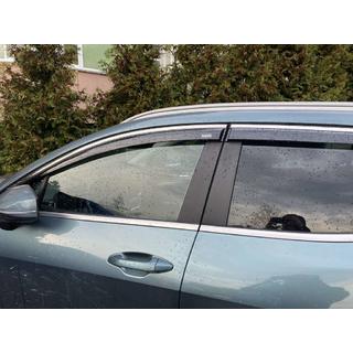 Window wind deflectors with chrome trim Niken (for SWB, 4 pcs) Kia Sportage 2021- photo 1