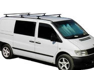 Mercedes Vito W638 1996-2003 Roof rack cross bars black Kenguru (3 pcs) photo 1