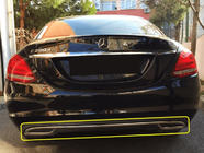 Mercedes C-class W205 2014-2021 Rear Bumper Protector Trim V2 Stainless Steel photo 1
