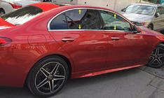 Mercedes C-class W206 2022- Full Window Trim Stainless Steel photo 1