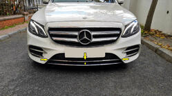 Mercedes E-class W213 2016-2023 Chrome strip for front bumper 2016-2020 (stainless steel) photo 1
