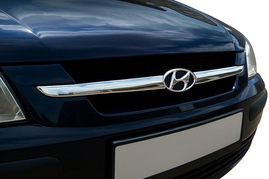 Hyundai Getz 2002- Chrome Grille Covers (2 pcs, Stainless Steel) Image