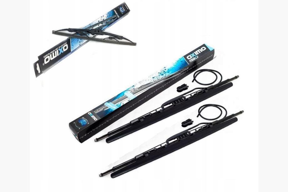 Mercedes Vito W638 1996-2003 Wiper blades with washer (2 pcs, Oximo) Image