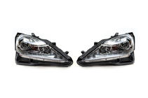Lexus IS 2005-2013 Front Headlights OEM V2 Silver (2 pcs) photo 2