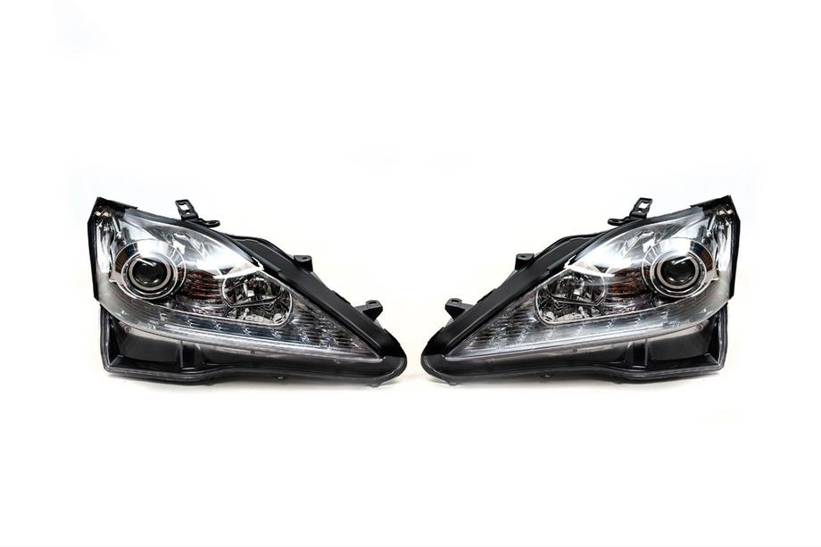 Lexus IS 2005-2013 Front Headlights OEM V2 Silver (2 pcs) Image