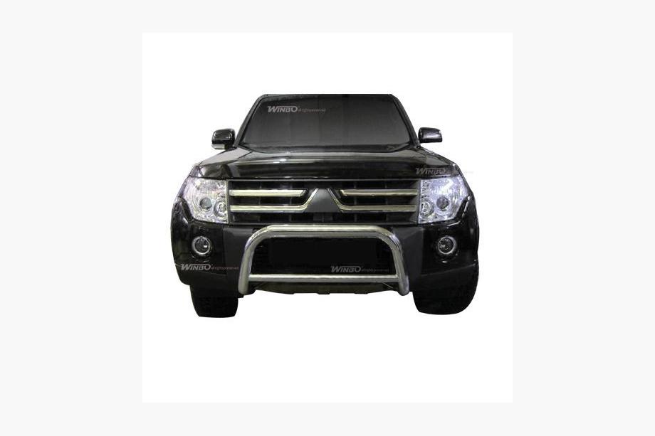 Mitsubishi Pajero Wagon IV 2006-2021 Bull Bar A126142 (without brackets, stainless steel) Image