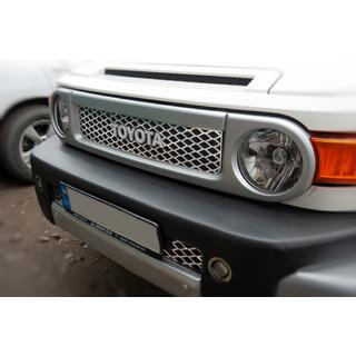 Chrome Grill Covers (Stainless Steel) Toyota FJ Cruiser 2006-2022 photo 3