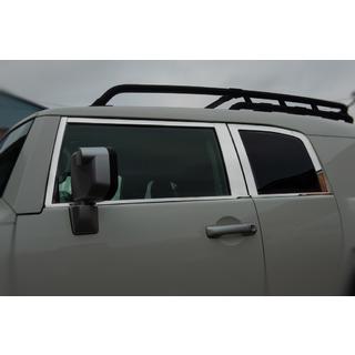 Window Trim Set Stainless Steel 16pcs Toyota FJ Cruiser 2006-2022 photo 3
