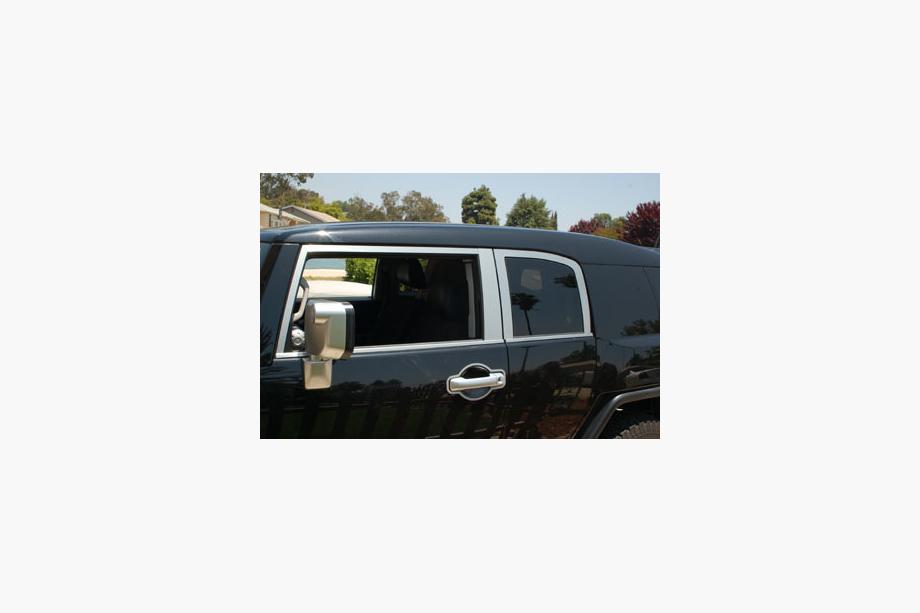 Toyota FJ Cruiser 2006-2022 Window Trim Set Stainless Steel 16pcs Photo 6