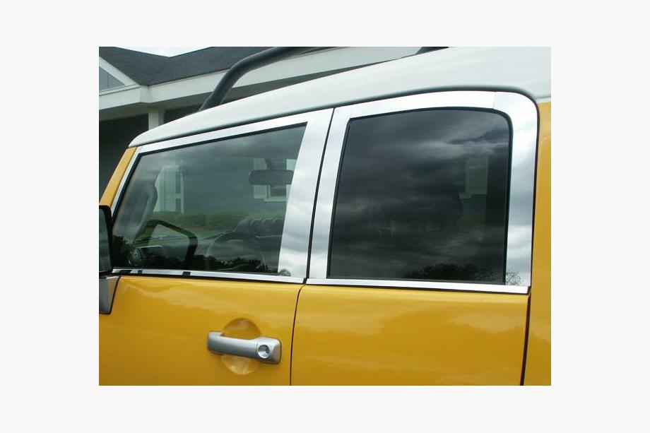Toyota FJ Cruiser 2006-2022 Window Trim Set Stainless Steel 16pcs Photo 4