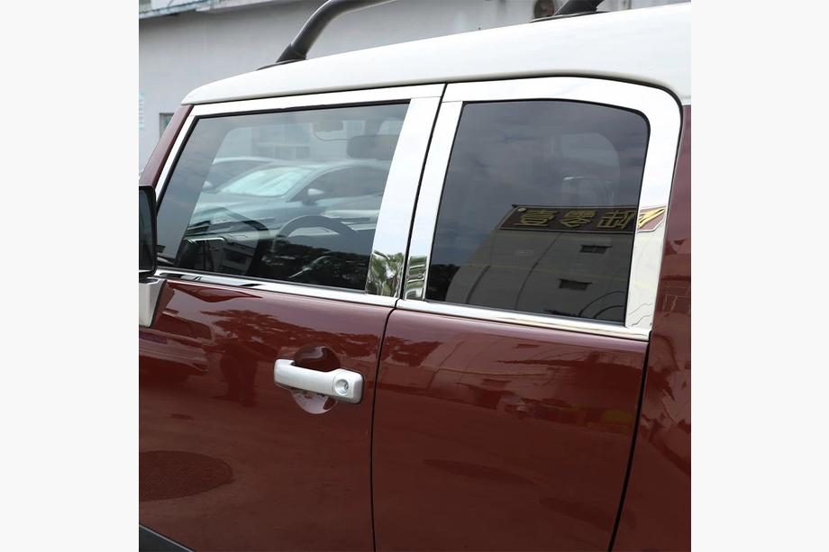 Toyota FJ Cruiser 2006-2022 Window Trim Set Stainless Steel 16pcs Photo 8