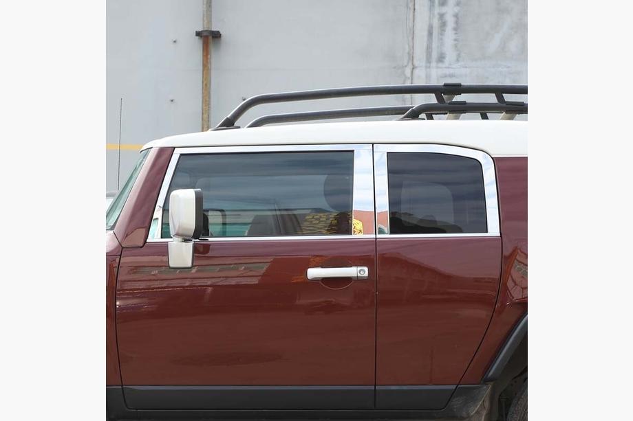 Toyota FJ Cruiser 2006-2022 Window Trim Set Stainless Steel 16pcs Photo 9