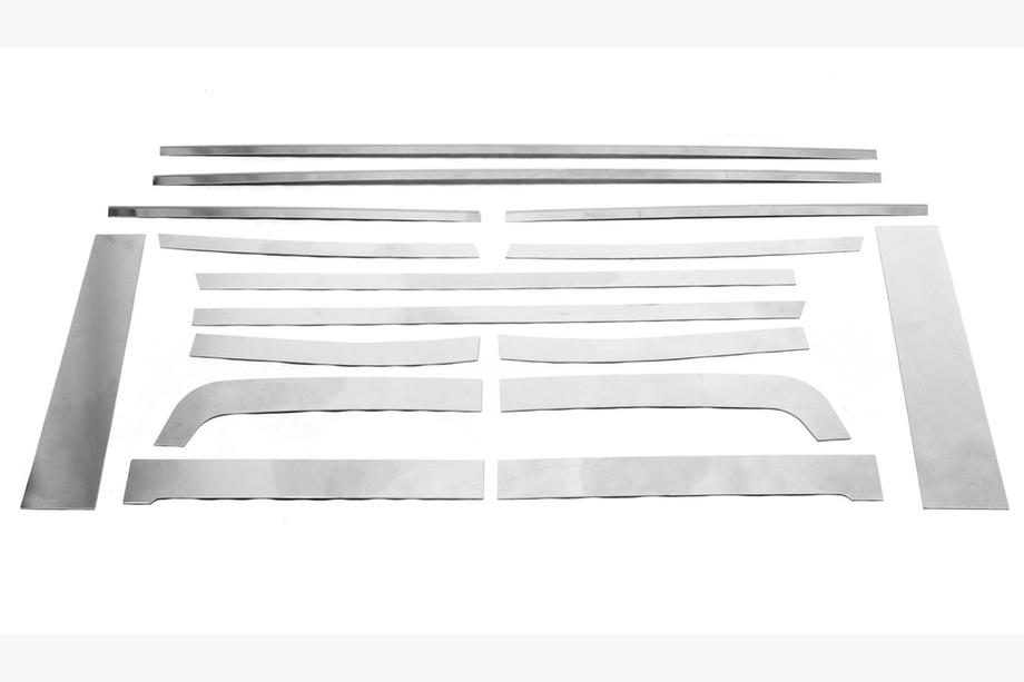 Toyota FJ Cruiser 2006-2022 Window Trim Set Stainless Steel 16pcs Photo 14