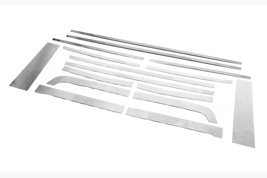 Toyota FJ Cruiser 2006-2022 Window Trim Set Stainless Steel 16pcs Photo 15