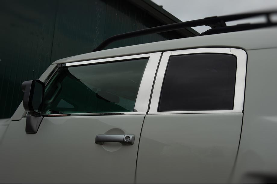 Toyota FJ Cruiser 2006-2022 Window Trim Set Stainless Steel 16pcs Photo 11