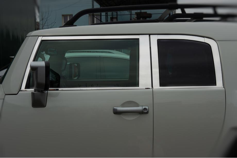 Toyota FJ Cruiser 2006-2022 Window Trim Set Stainless Steel 16pcs Photo 12