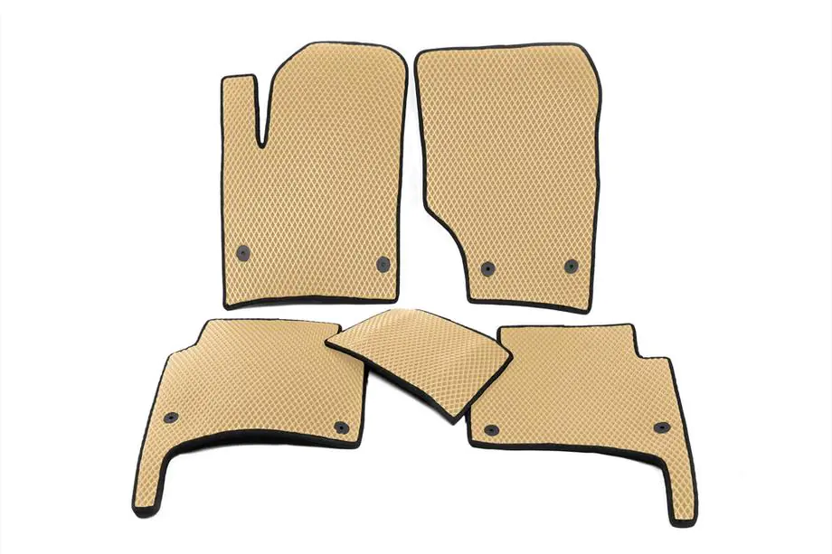 Volkswagen Touareg 2002–2010 EVA Floor Mats (Beige) Image