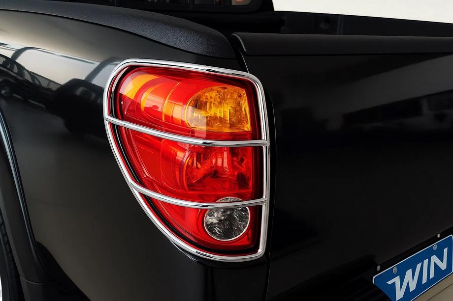 Mitsubishi L200 2006-2015 Tail Light Guards (Stainless Steel, 2 pcs) Photo 1