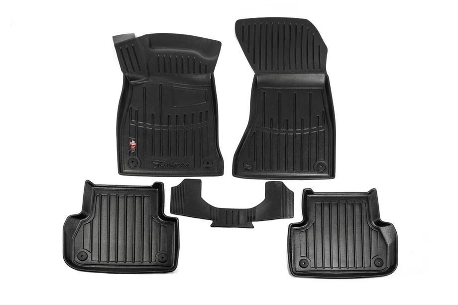 Audi A4 B9 2015-2024 Stingray 3D Rubber Floor Mats (5 pcs, Polyurethane) Photo 1