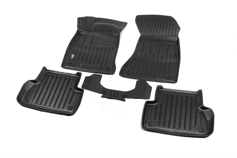 Audi A4 B9 2015-2024 Stingray 3D Rubber Floor Mats (5 pcs, Polyurethane) Photo 2