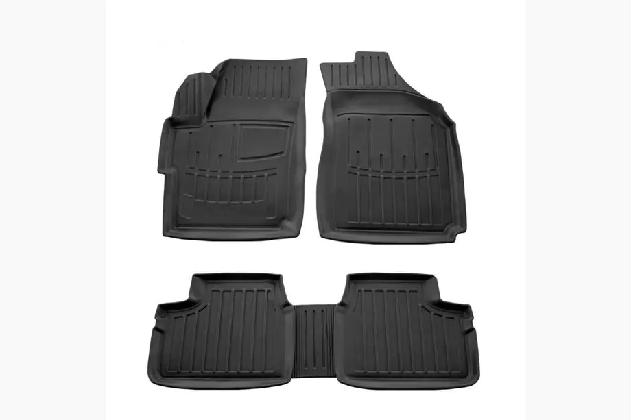 Daewoo Matiz 1998-2008 Stingray 3D Rubber Floor Mats (4 pcs, Polyurethane) Image