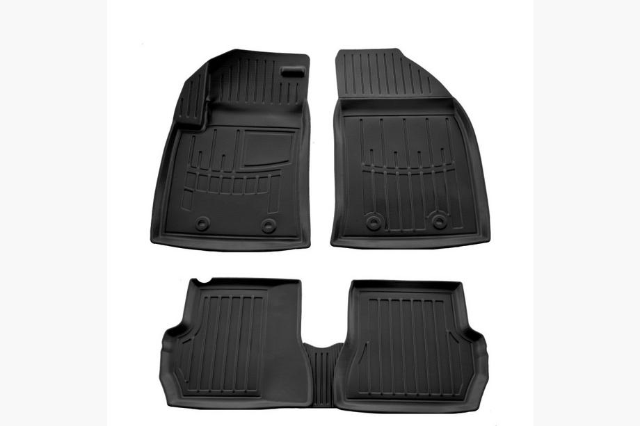 Ford Fiesta 2002-2008 Stingray 3D Rubber Floor Mats (5 pcs, Polyurethane) Image