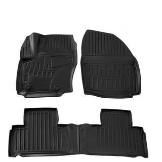 Floor Mats Stingray 3D (OWAL Clips) (4 pcs, Polyurethane) Ford S-Max 2007-2014