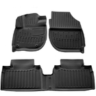 Dongfeng M-NV 2020- Stingray 3D Rubber Floor Mats (4 pcs, Polyurethane) photo 1