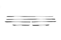 Mercedes E-class W213 2016-2023 Chrome Door Molding Type-2 (6 pcs, Stainless Steel) photo 2