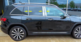 Mercedes GLB X247 2019- Stainless Steel Pillar Covers photo 1
