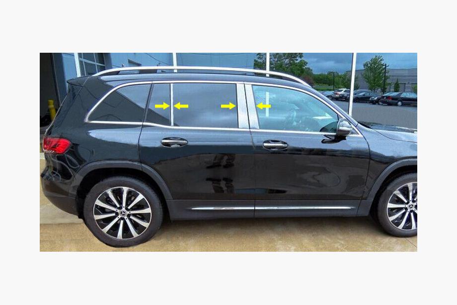 Mercedes GLB X247 2019- Stainless Steel Pillar Covers Image