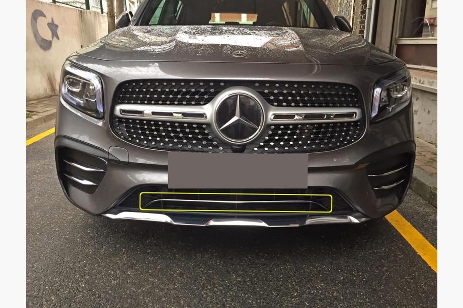 Mercedes GLB X247 2019- Chrome strip for front bumper (stainless steel) Image