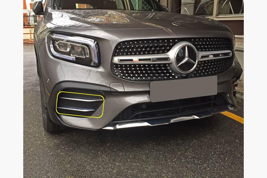 Mercedes GLB X247 2019- Side stainless steel trims for front bumper Image