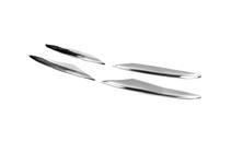 Mercedes GLC X253 2015-2022 Side stainless steel trims for front bumper V1 photo 3