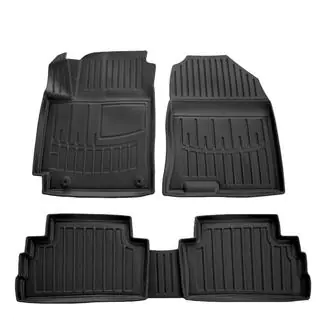 Stingray 3D Rubber Floor Mats (5 pcs, Polyurethane)