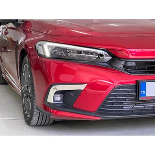 Fog light covers (2 pcs, stainless steel) Honda Civic Sedan 2021- photo 1