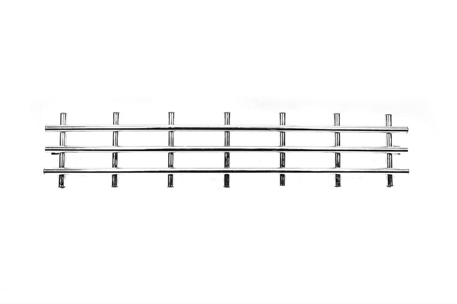 Hyundai Tucson JM 2004- Bumper Grille (Stainless Steel) Image