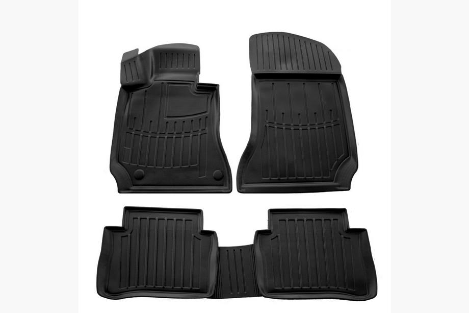 Mercedes E-class W212 2009-2016 Stingray 3D Rubber Floor Mats (5 pcs, Polyurethane) Image